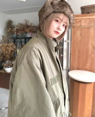 ショート カラー キタダ ヒロキのヘアスタイル