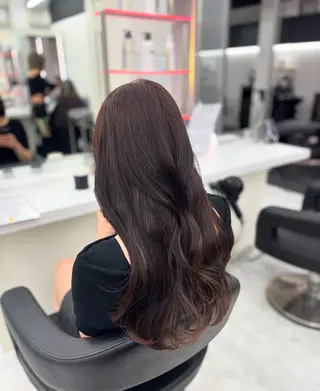 ロング カラー 🤍レイヤー/顔周り 暖色hirari🤍のヘアスタイル