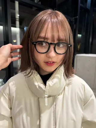 ミディアム カラー レイヤー/柔色 カラー/SAkiのヘアスタイル