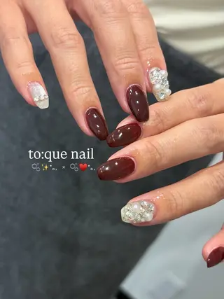 ネイル to:que(トーク)所属・本町🤍ちゅるん 自爪育成✨🤍のネイルデザイン
