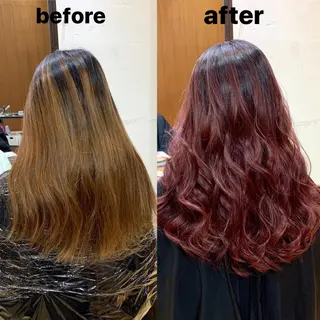 ロング カラー 韓国レイヤーカット★ 小林大樹のヘアスタイル