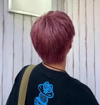 ショート カラー メンズ メンズパーマ/ ももかのヘアスタイル