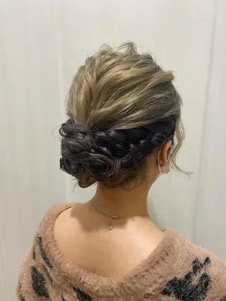 ミディアム ヘアアレンジ 田中 アキオのヘアスタイル