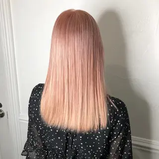 セミロング カラー 透明感カラー艶カラー 暖色カラーshionのヘアスタイル