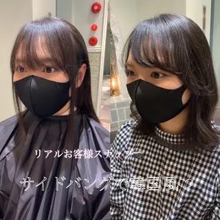 ミディアム 韓国ヘア特化型美容師 カワノマイ🇰🇷のヘアスタイル