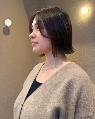 ミディアム カラー ボブ/艶カラー 鎌倉/MIHO🌼のヘアスタイル