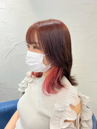 ミディアム カラー uros.所属・メンズパーマ/ エクステ🌞セナのヘアスタイル