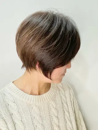 ショート カラー 岡本 大吉のヘアスタイル