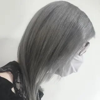 セミロング カラー 🍀アレンジ簡単ヘア ☘️石田万里奈🍀のヘアスタイル