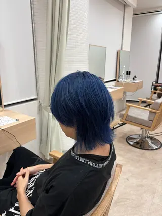 ミディアム カラー メンズ ✨️艶髪ショート✨️ /栄/大瀧 聖也のヘアスタイル