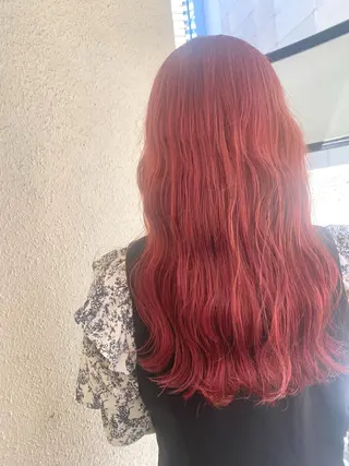 ロング カラー ブリーチカラーと、髪 質改善。HARUKAのヘアスタイル