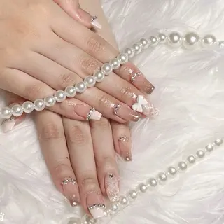 ネイル ☁️Minmin Tsuki💙🩵のネイルデザイン