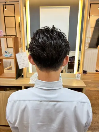 ショート パーマ メンズ メンズ✨パーマ 大室雄基のヘアスタイル