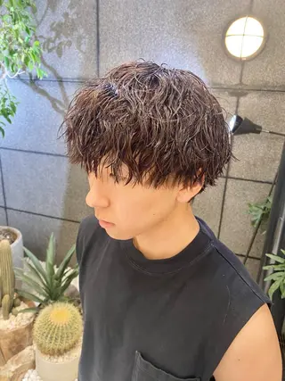 パーマ メンズ 酸スト/フェザー パーマ/三谷海斗のヘアスタイル