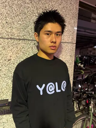 メンズ lot Kanau ハイトーン／デザインのヘアスタイル