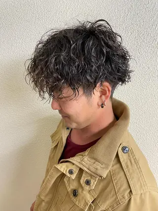 ショート パーマ メンズ 辻堂メンズ特化 YU-YAのヘアスタイル