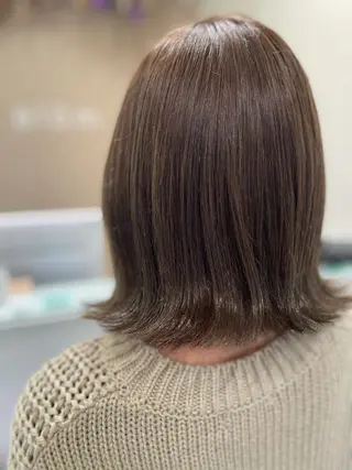 ミディアム カラー ボブ/インナーカラー /眉毛/Miyuのヘアスタイル