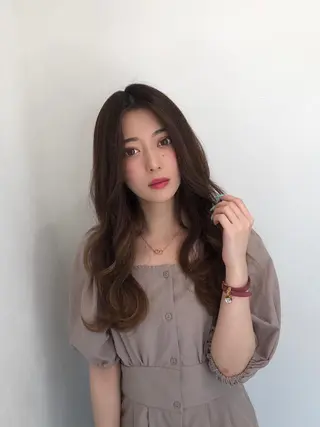 セミロング 渋谷/ハッシュ レイヤーカット/会田のヘアスタイル