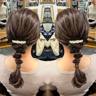 ロング ヘアアレンジ レイヤー/ボブ/ ミニボブ/AOIのヘアスタイル