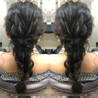 ロング ヘアアレンジ 最高級シールエクステ 💜Fave/あかねのヘアスタイル