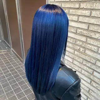 ロング カラー 岩堀 氷河のヘアスタイル