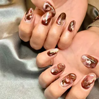 ミディアム カラー パーマ ヘアアレンジ メンズ キッズ ネイル マツエク・マツパ アイブロウ nail&eye Aoのマツエク・マツパデザイン