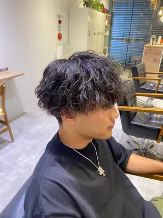 パーマ メンズ 似合わせスタイル： 叶夢のヘアスタイル