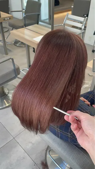 セミロング カラー ✨髪質改善✨美髪 矯正🫧小泉のヘアスタイル