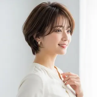 ショート カラー Halo/長居美容室 ショート/ROKIのヘアスタイル