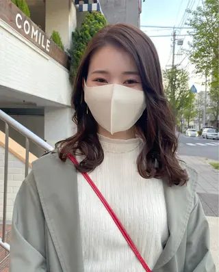 セミロング COMILE 🌼 SUZUKAのヘアスタイル