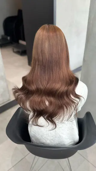 ロング カラー 大阪 梅田/ ハイトーン/エクステのヘアスタイル
