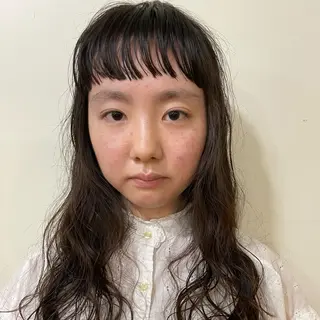 ロング パーマ ホリケ アオイのヘアスタイル
