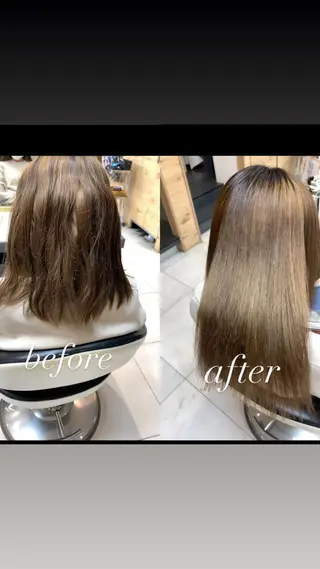 ミディアム カラー EARTH葛西所属・葛西 縮毛矯正のプロ ブリーチ矯正 青木俊のヘアスタイル