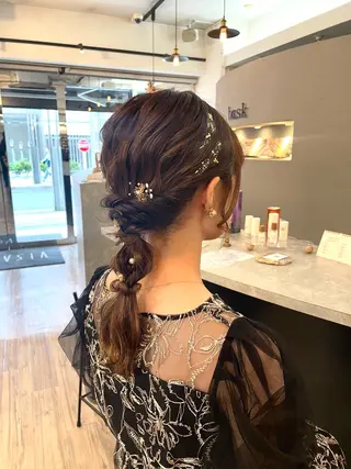 ヘアアレンジ VISAGE ba.sk 金子詩帆のヘアスタイル