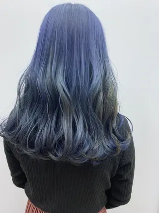 ロング カラー ヘアアレンジ N° uairo 川崎店【ユアイロ】のヘアスタイル