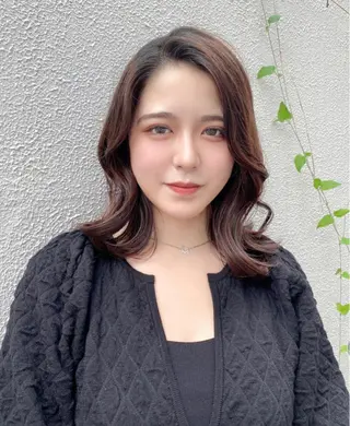 ミディアム 【艶ヘア】 どうまえのヘアスタイル