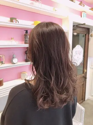 セミロング カラー 浦山 和之のヘアスタイル