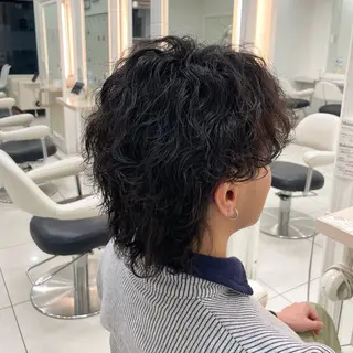 パーマ メンズ 崎山 紗吏のヘアスタイル