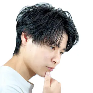 ショート パーマ メンズ SALOWIN名古屋Suite店所属・名古屋のメンズ特化 美容師/わたるのヘアスタイル