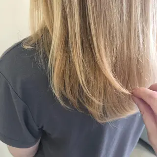 セミロング カラー パーマ ヘアアレンジ 【ツヤ髪美容師】 ツダケイスケのヘアスタイル