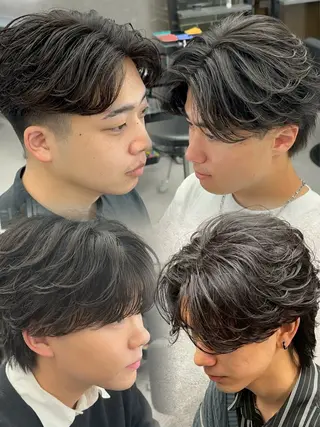 カラー パーマ メンズ 札幌メンズヘア指名 No.1光👑👑のヘアスタイル