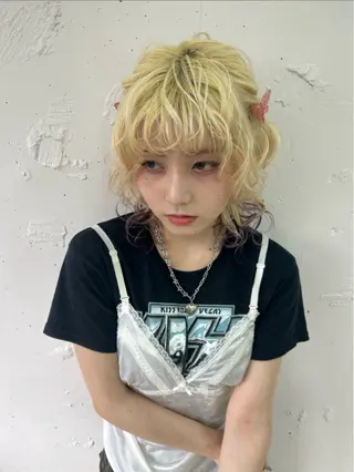 ミディアム 💫ハイトーンボブ/ HARU💫のヘアスタイル