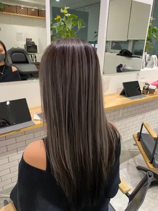 ミディアム カラー JILBLAN京都 ショート/ハイライトのヘアスタイル