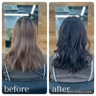 ミディアム Aguhair milo森山知幸のヘアスタイル