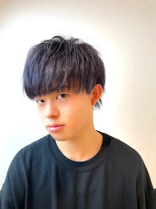 メンズ IwAsh中山所属・✂︎中山ブリーチ・ パーマ✂︎露木智也のヘアスタイル