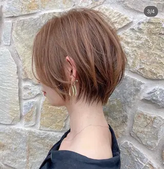 ショート 羽根田 果奈のヘアスタイル