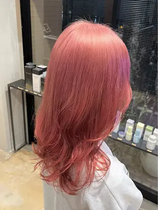 カラー みわ/博多 ブリーチ/メンズヘアのヘアスタイル