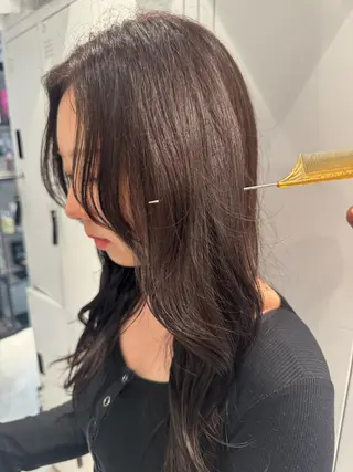 セミロング 池袋カラー 美容師🫧SONAのヘアスタイル