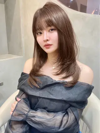 ミディアム カラー 小池はるみ🌙 カットモデル募集中のヘアスタイル