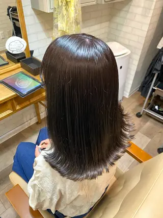 セミロング カラー Aujuaソムリエ 🎨‎♡HARUのヘアスタイル